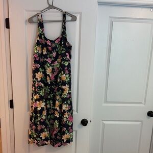 Old Navy Floral Dress - Navy, Pink, Yellow, Green
